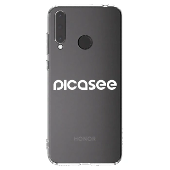 Picasee silikonska prozirna maskica za Honor 20 Lite - Picasee - new logo - white