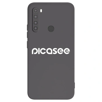 Picasee crna silikonska maskica za Xiaomi Redmi Note 8 - Picasee - new logo - white