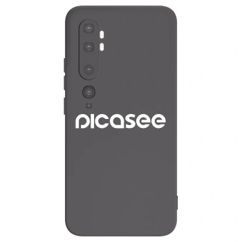 Picasee crna silikonska maskica za Xiaomi Mi Note 10 (Pro) - Picasee - new logo - white