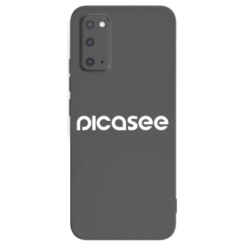 Picasee crna silikonska maskica za Samsung Galaxy S20 G980F - Picasee - new logo - white