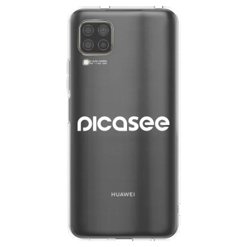 Picasee silikonska prozirna maskica za Huawei P40 Lite - Picasee - new logo - white