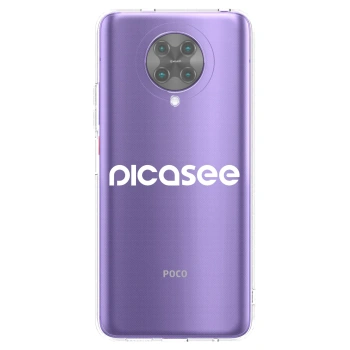 Picasee silikonska prozirna maskica za Xiaomi Poco F2 Pro - Picasee - new logo - white
