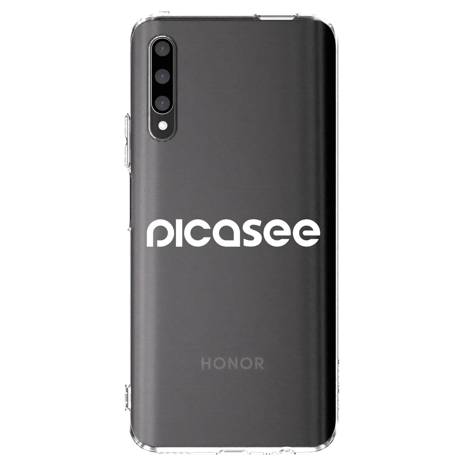 Picasee silikonska prozirna maskica za Honor 9X Pro - Picasee - new logo - white