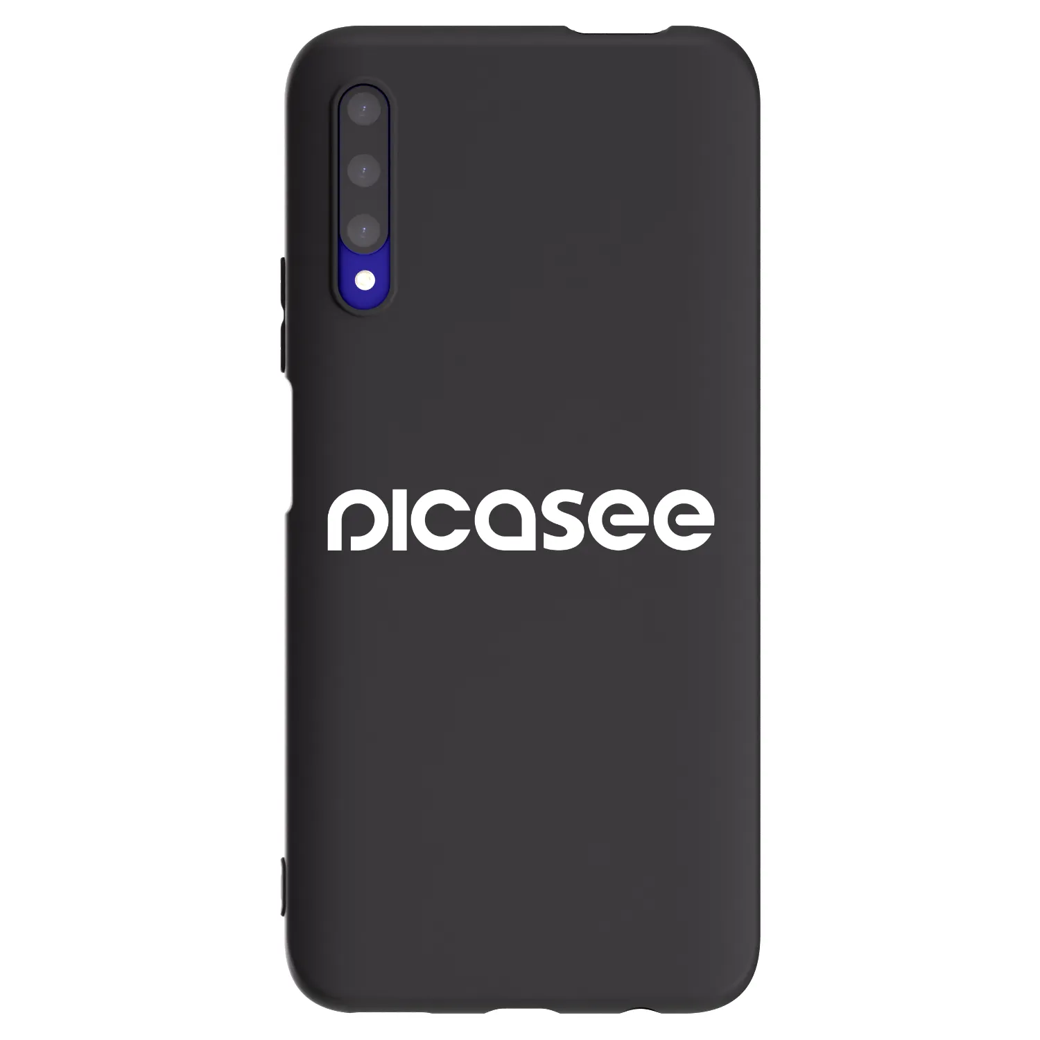 Picasee crna silikonska maskica za Honor 9X Pro - Picasee - new logo - white