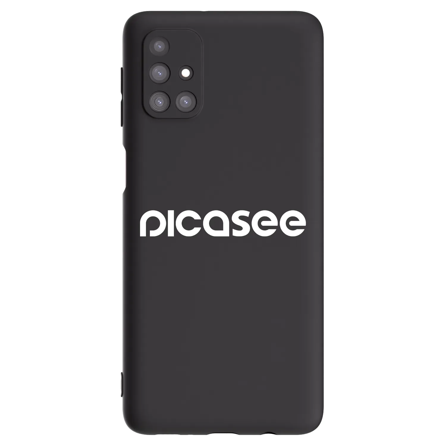 Picasee crna silikonska maskica za Samsung Galaxy M31s - Picasee - new logo - white