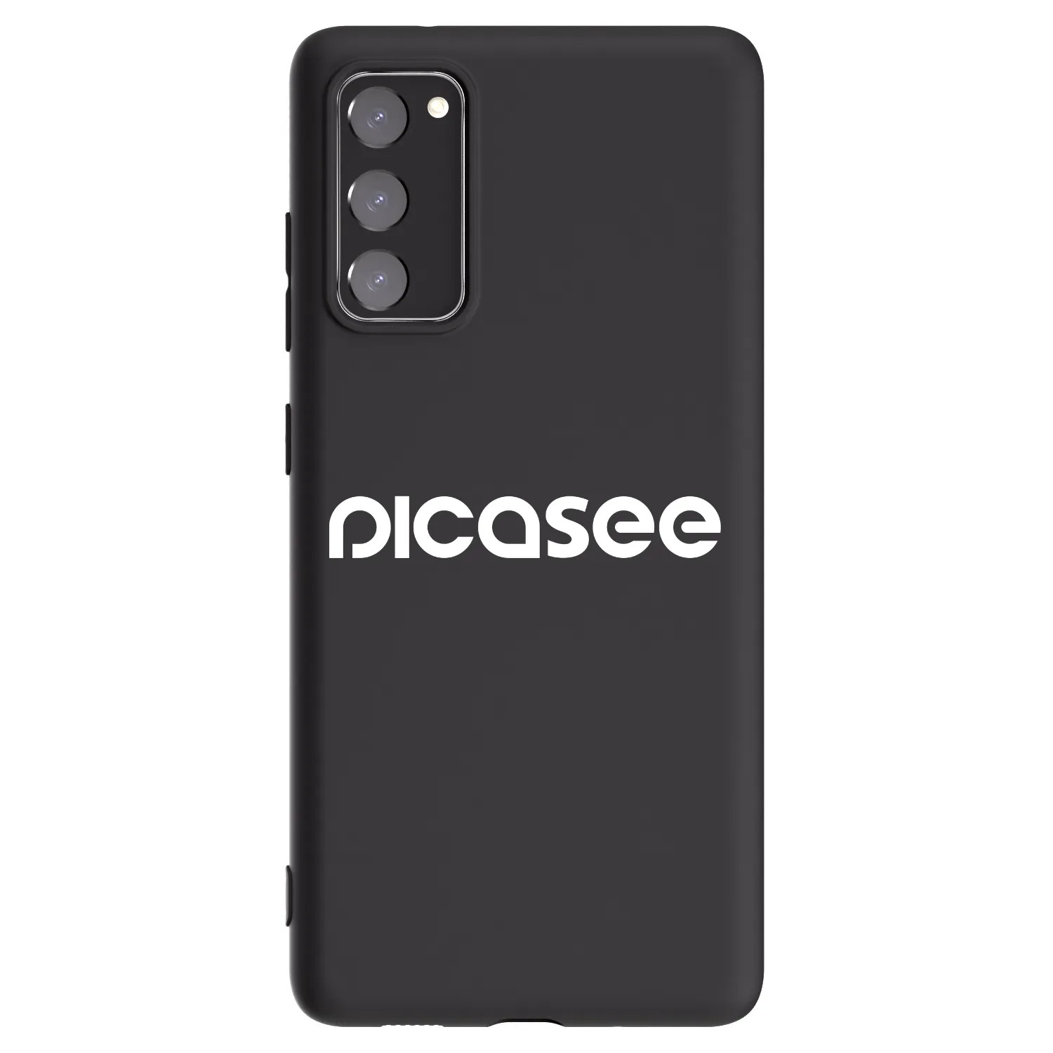 Picasee crna silikonska maskica za Samsung Galaxy S20 FE - Picasee - new logo - white