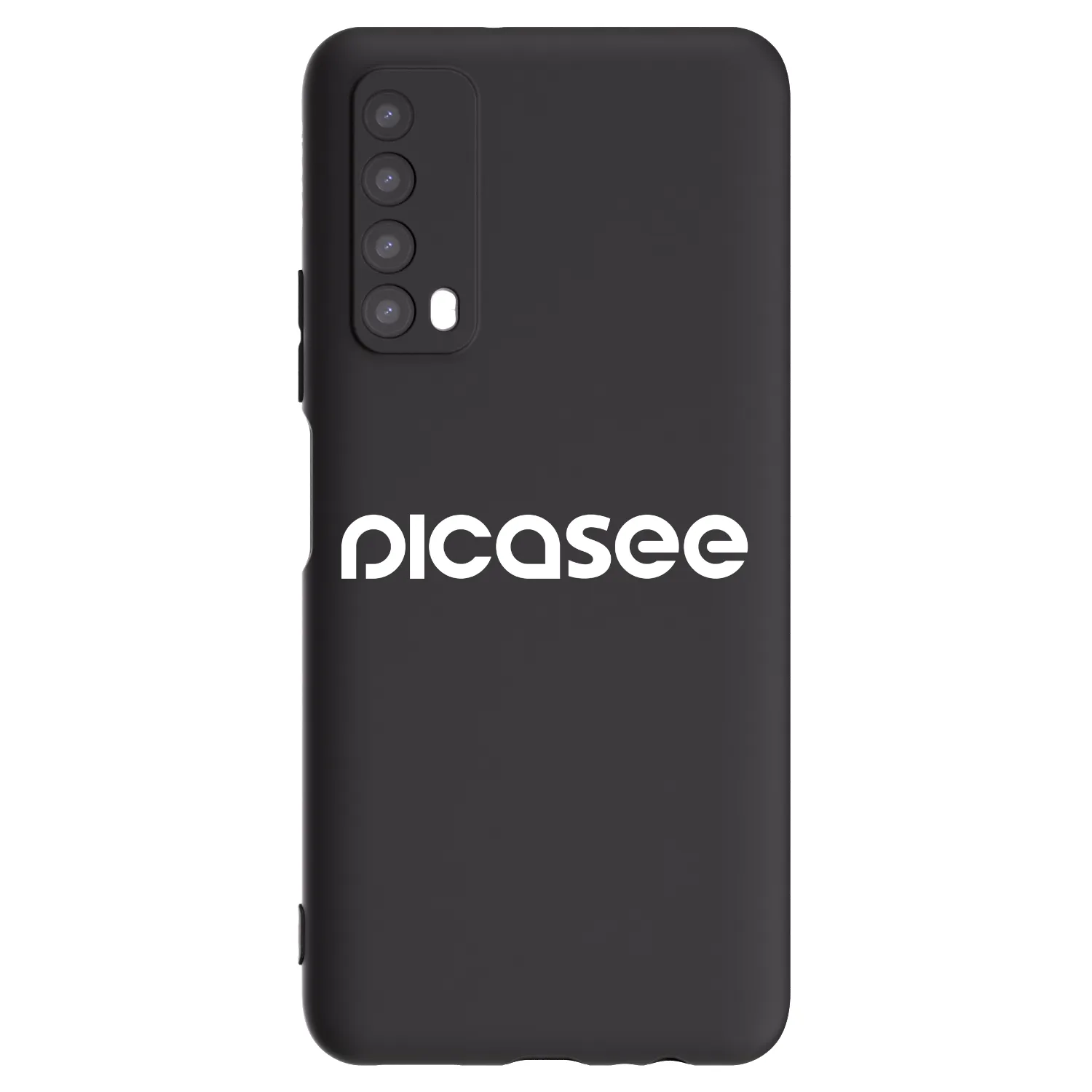 Picasee crna silikonska maskica za Huawei P Smart 2021 - Picasee - new logo - white
