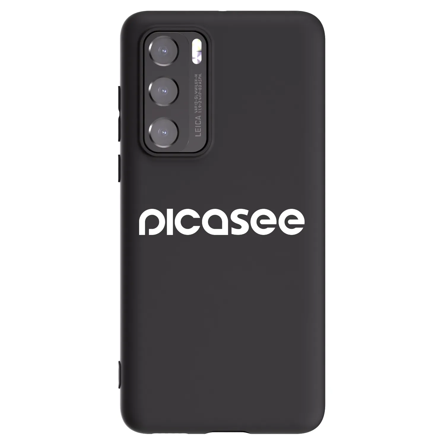Picasee crna silikonska maskica za Huawei P40 - Picasee - new logo - white