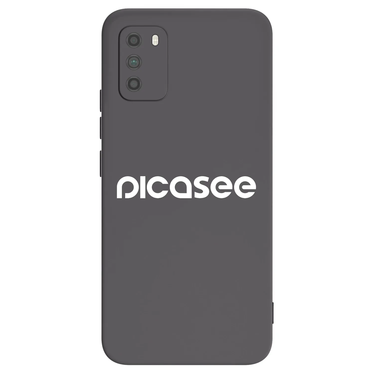 Picasee crna silikonska maskica za Xiaomi Poco M3 - Picasee - new logo - white