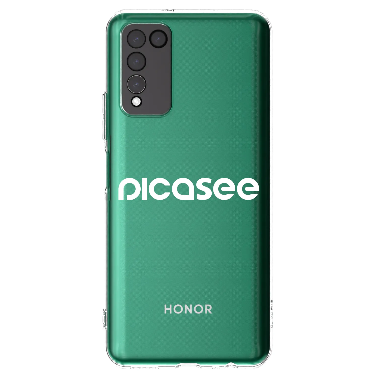 Picasee silikonska prozirna maskica za Honor 10X Lite - Picasee - new logo - white
