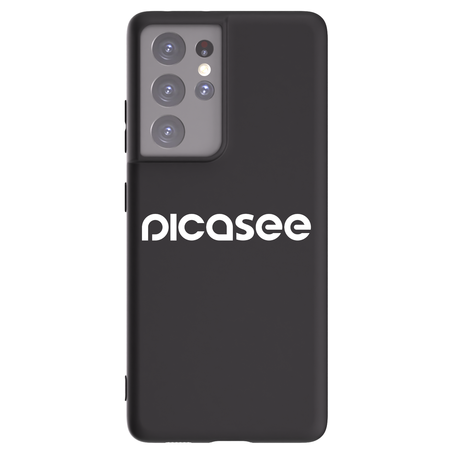 Picasee crna silikonska maskica za Samsung Galaxy S21 Ultra 5G G998B - Picasee - new logo - white