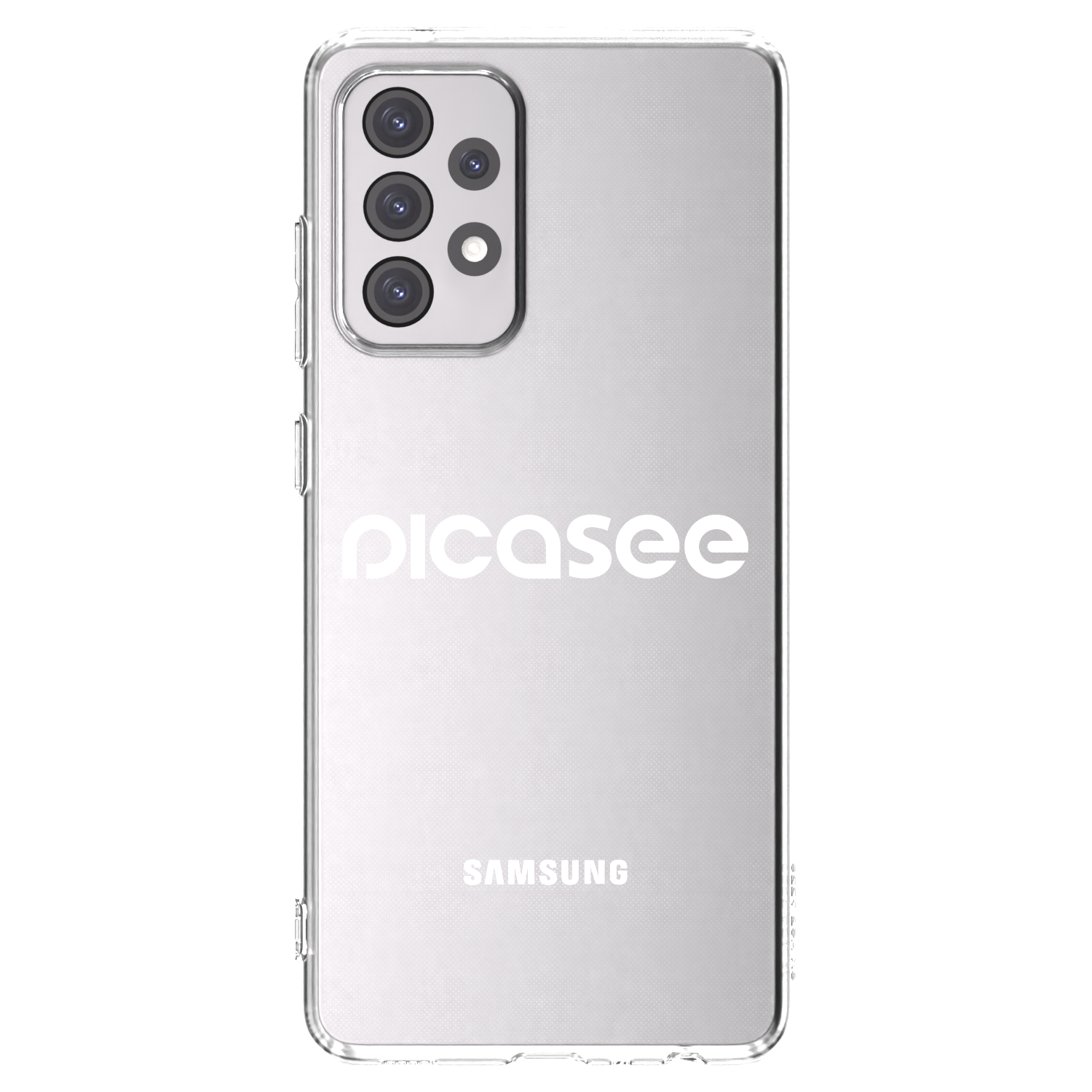Picasee silikonska prozirna maskica za Samsung Galaxy A52 5G A525F - Picasee - new logo - white