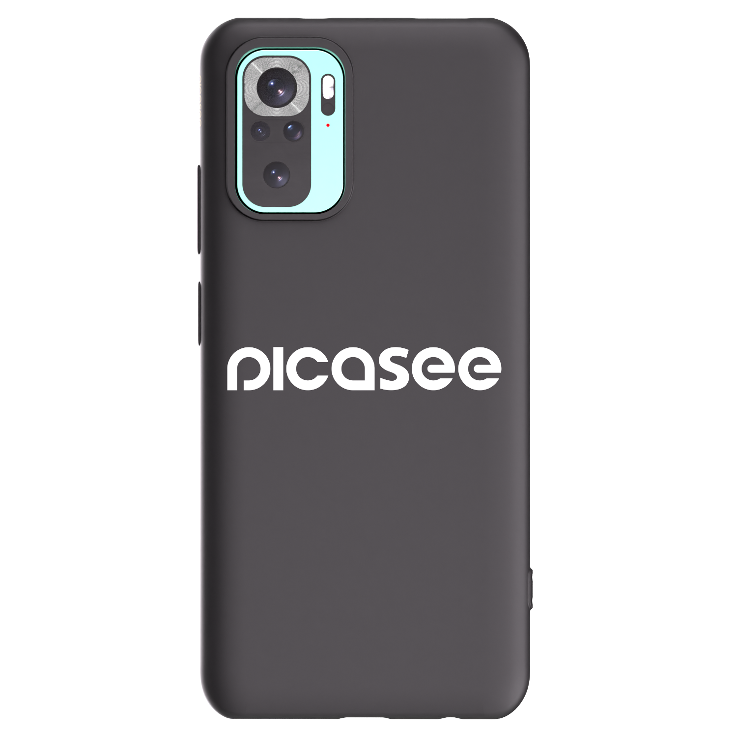 Picasee crna silikonska maskica za Xiaomi Redmi Note 10 Pro - Picasee - new logo - white
