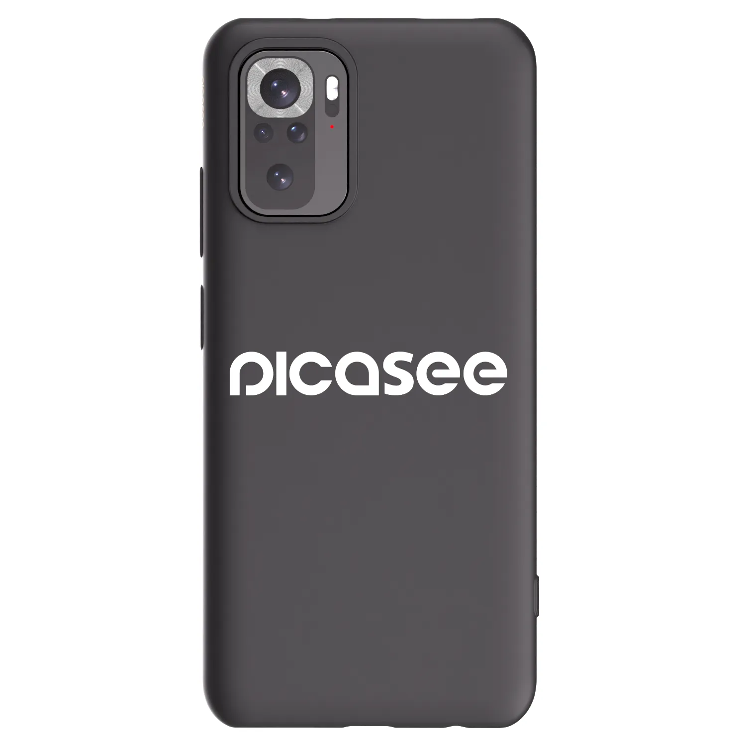 Picasee crna silikonska maskica za Xiaomi Redmi Note 10S - Picasee - new logo - white