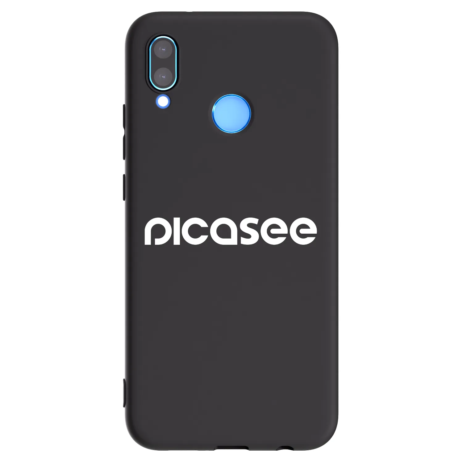 Picasee crna silikonska maskica za Huawei P20 Lite - Picasee - new logo - white