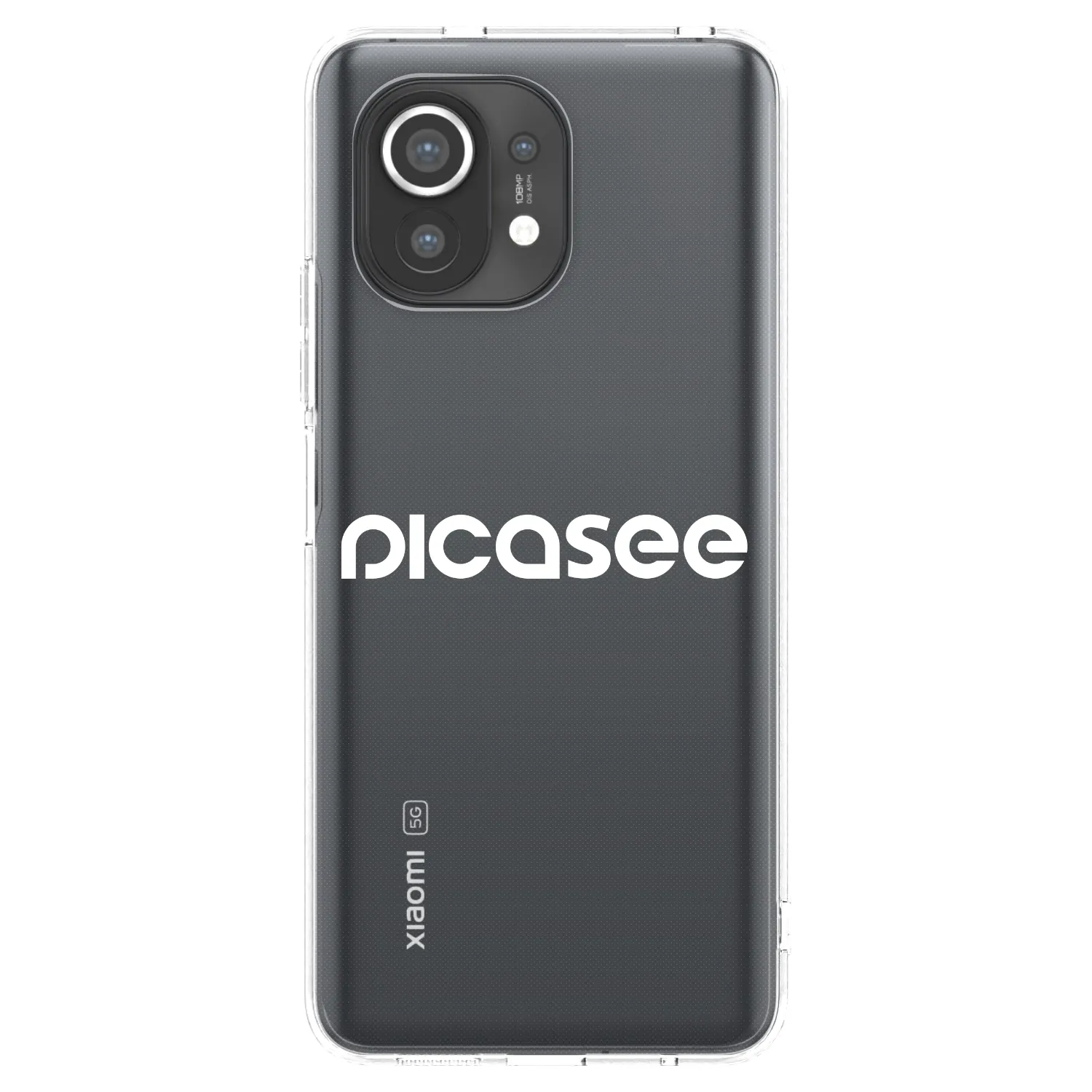 Picasee silikonska prozirna maskica za Xiaomi Mi 11 - Picasee - new logo - white