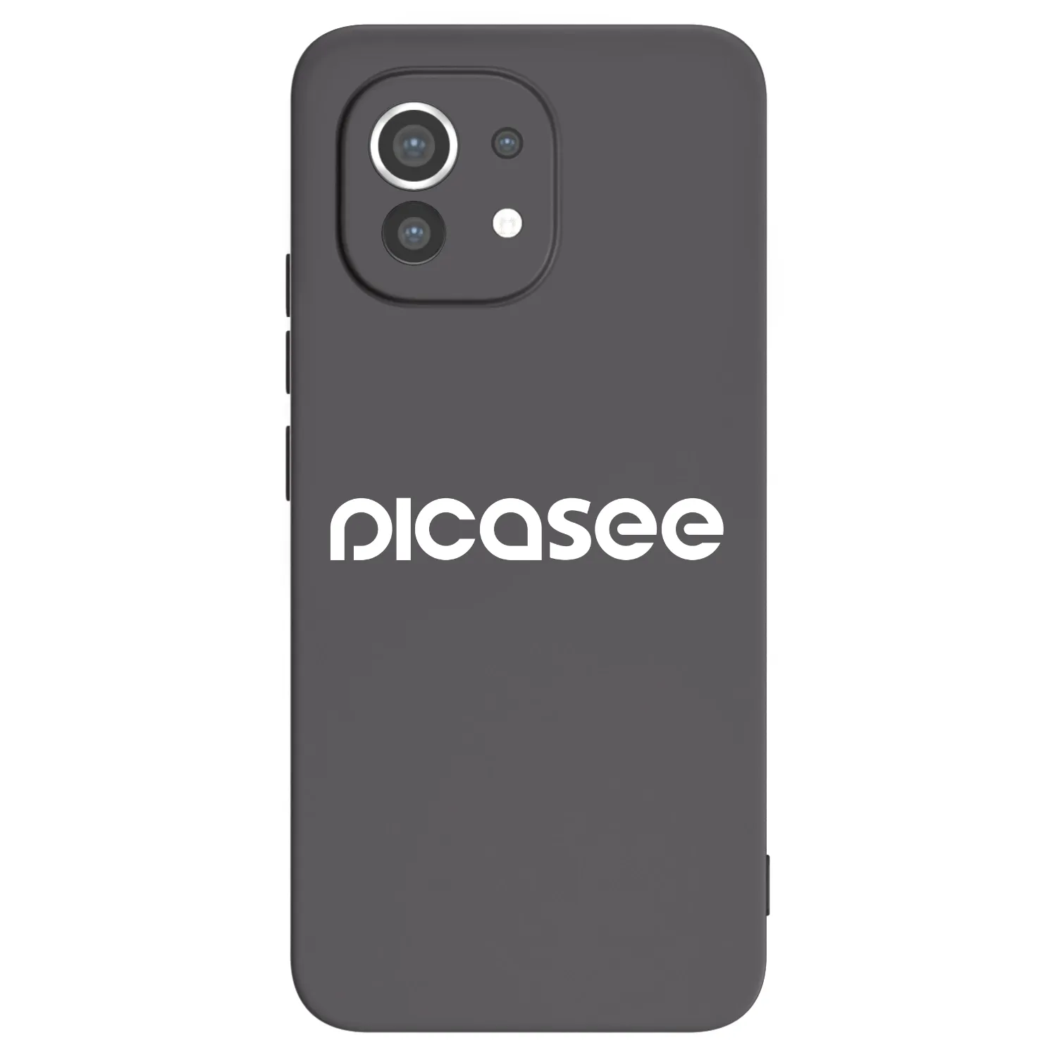 Picasee crna silikonska maskica za Xiaomi Mi 11 - Picasee - new logo - white