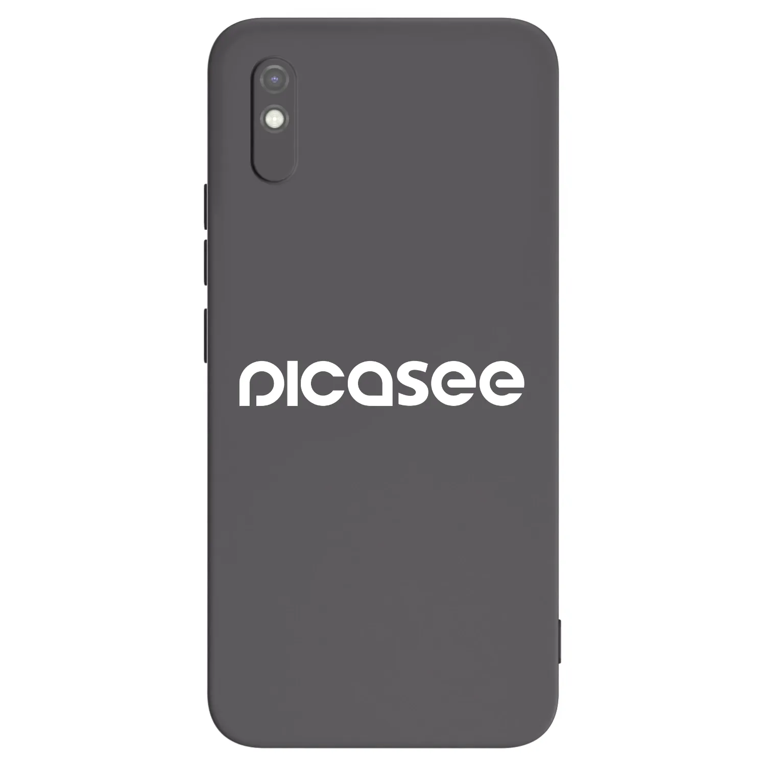 Picasee crna silikonska maskica za Xiaomi Redmi 9AT - Picasee - new logo - white