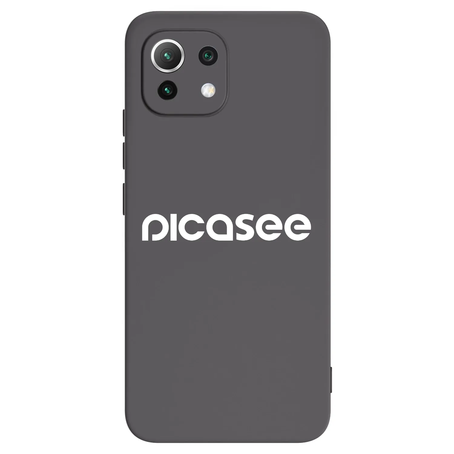 Picasee crna silikonska maskica za Xiaomi Mi 11 Lite - Picasee - new logo - white