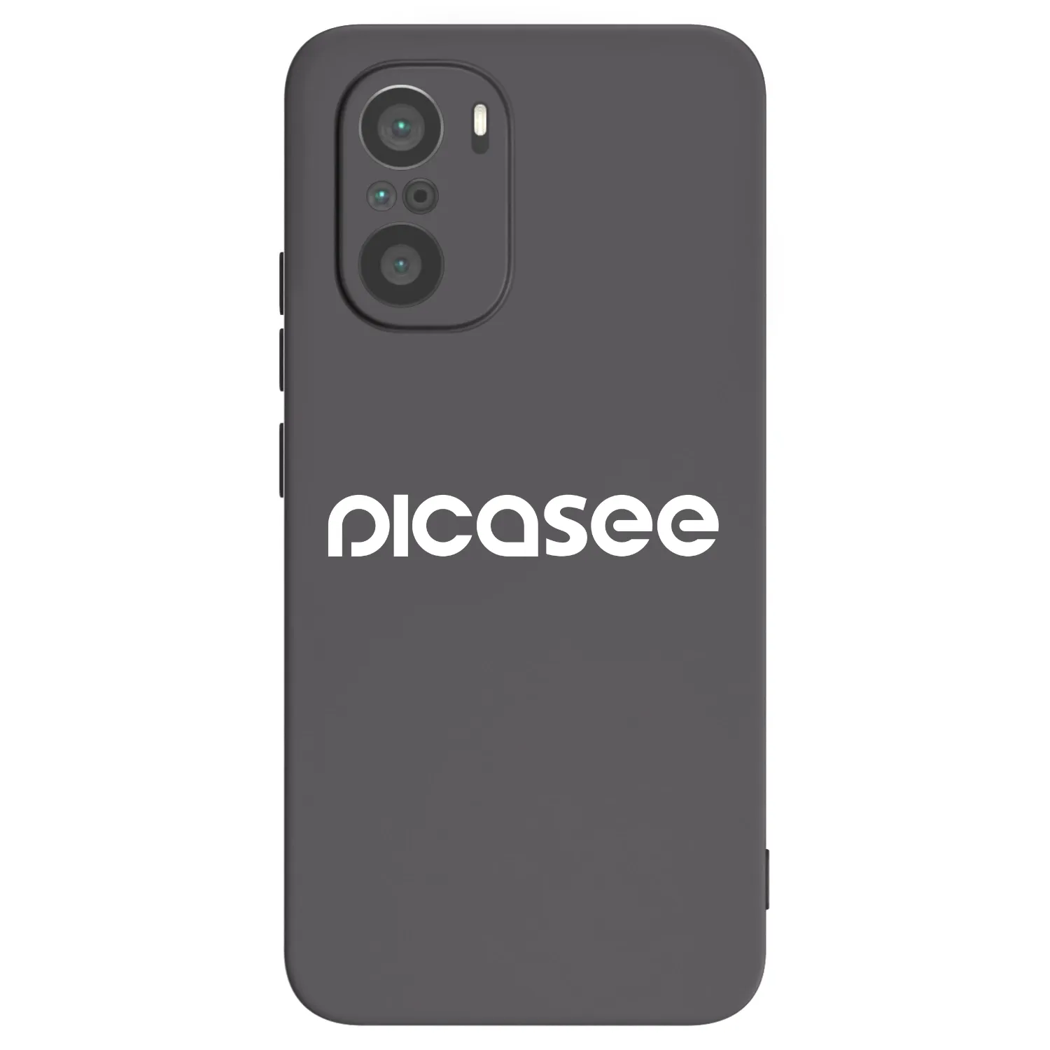 Picasee crna silikonska maskica za Xiaomi Poco F3 - Picasee - new logo - white