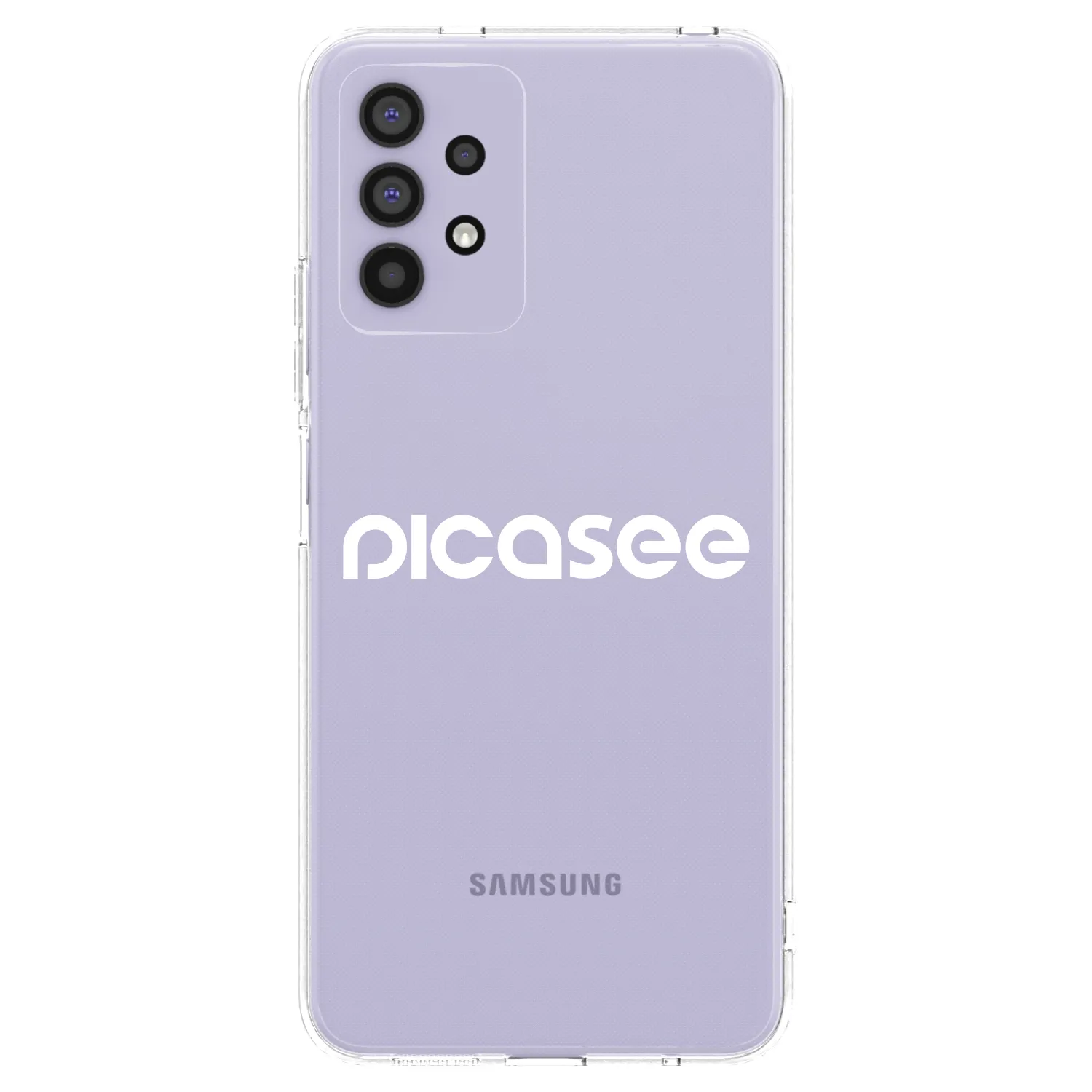 Picasee silikonska prozirna maskica za Samsung Galaxy A32 4G SM-A325F - Picasee - new logo - white