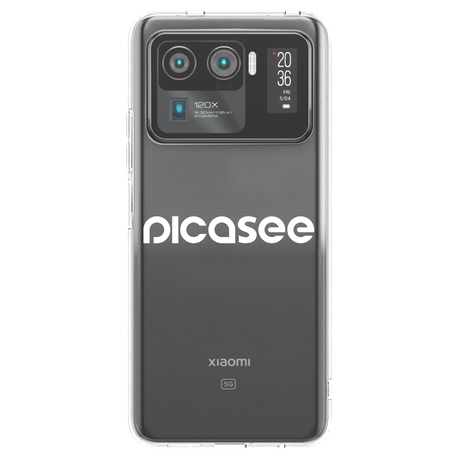 Picasee silikonska prozirna maskica za Xiaomi Mi 11 Ultra - Picasee - new logo - white
