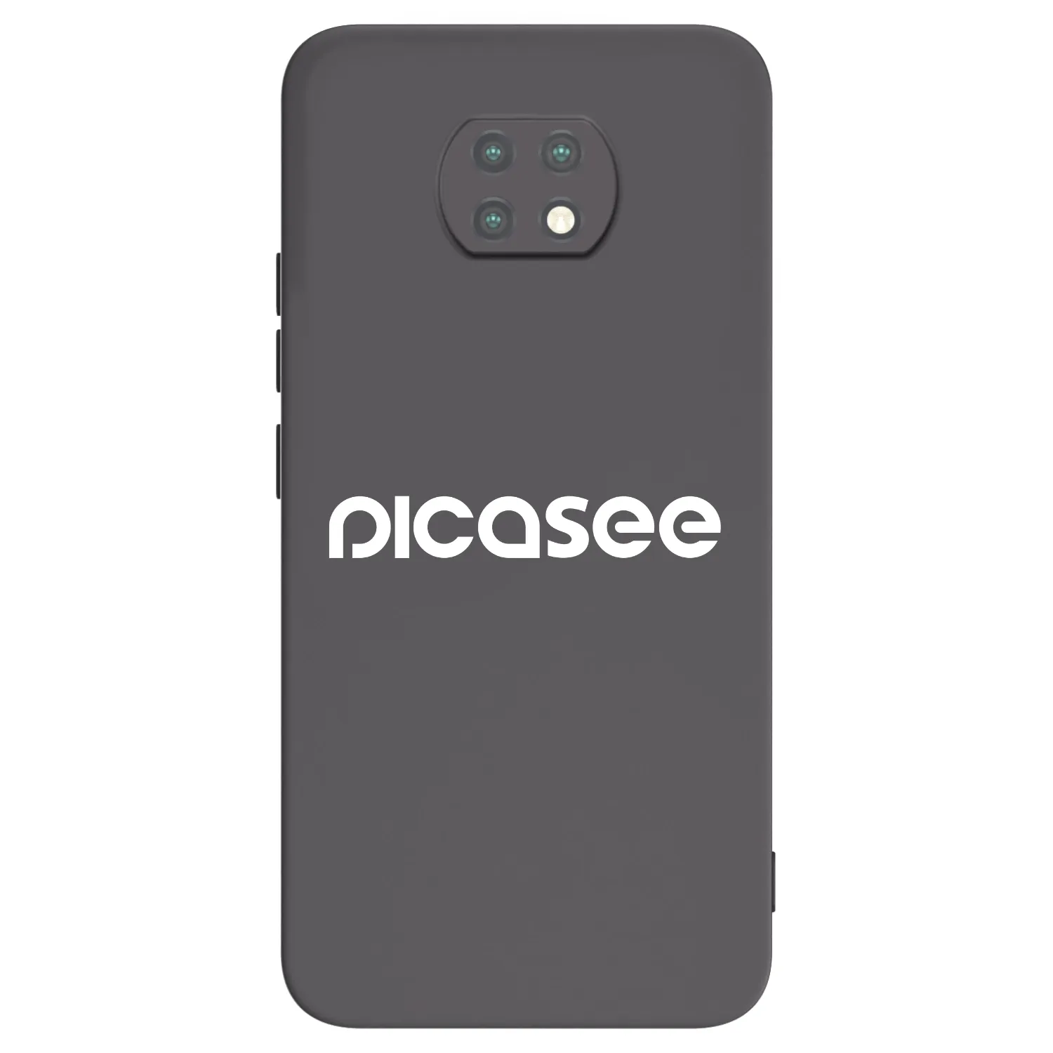 Picasee crna silikonska maskica za Xiaomi Redmi Note 9T - Picasee - new logo - white