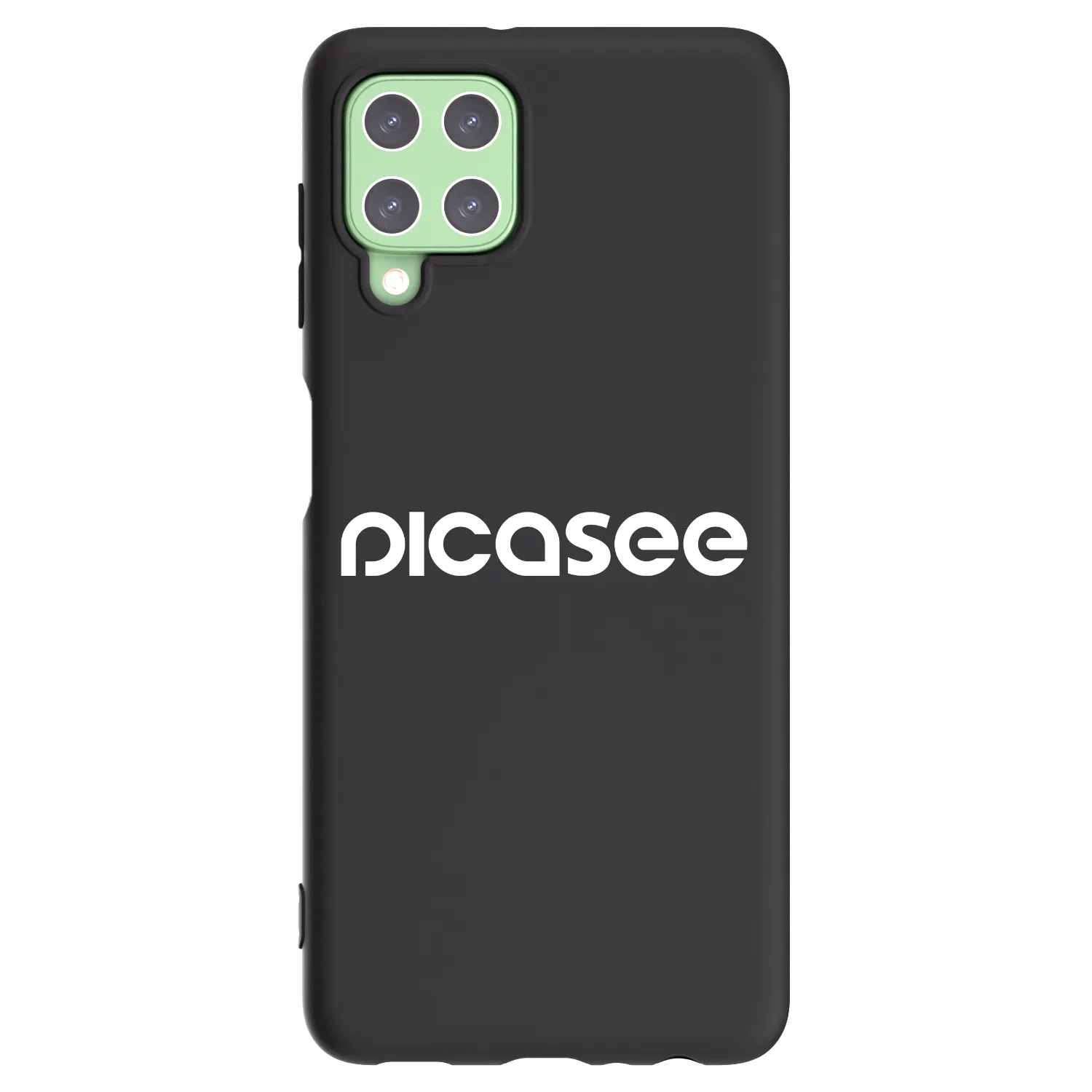 Picasee crna silikonska maskica za Samsung Galaxy A22 A225F 4G - Picasee - new logo - white