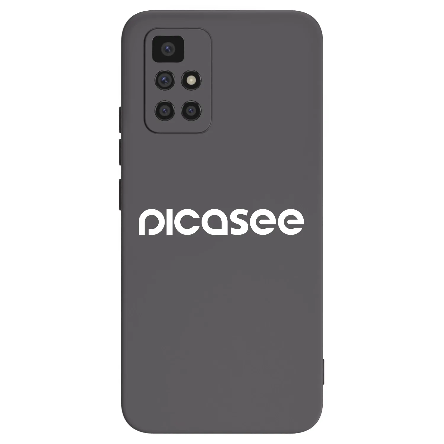 Picasee crna silikonska maskica za Xiaomi Redmi 10 - Picasee - new logo - white