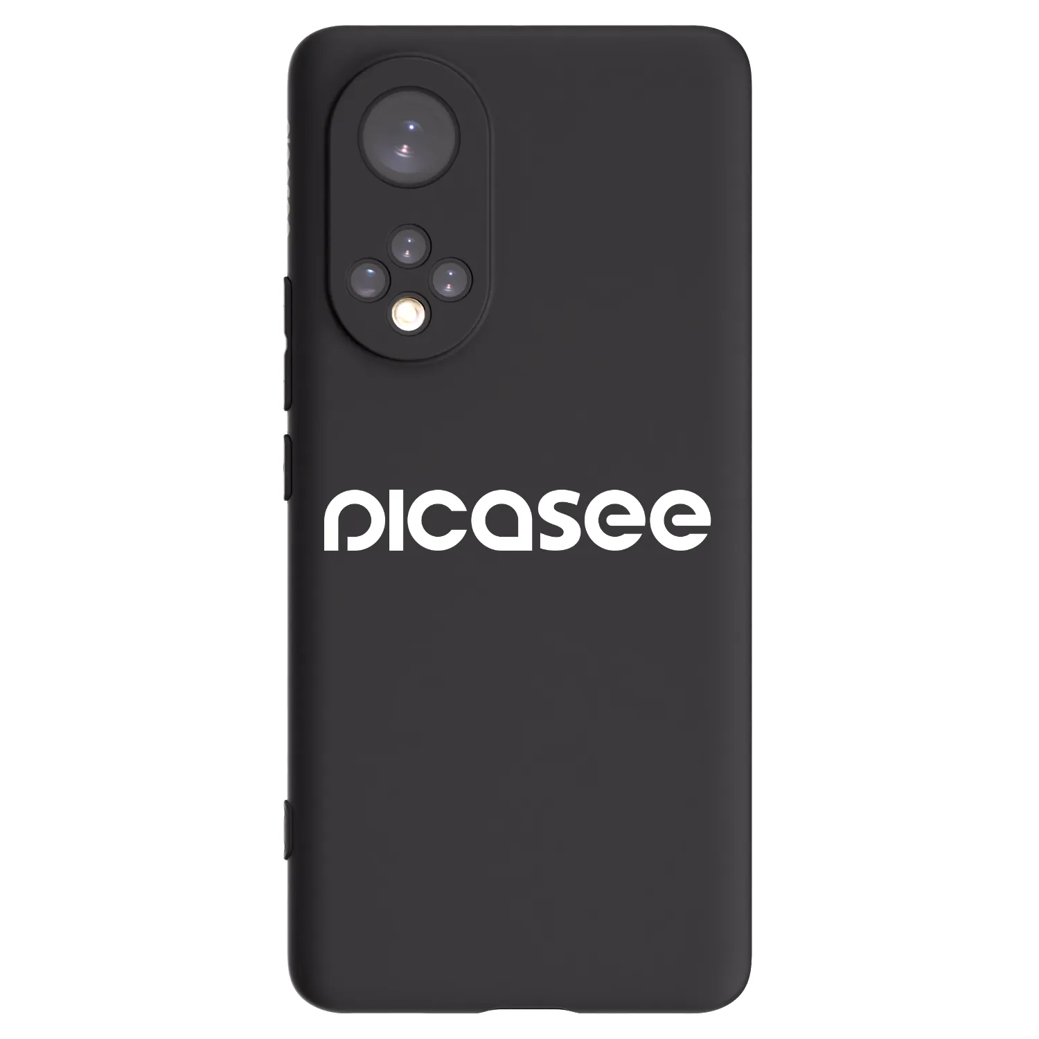 Picasee crna silikonska maskica za Honor 50 5G - Picasee - new logo - white