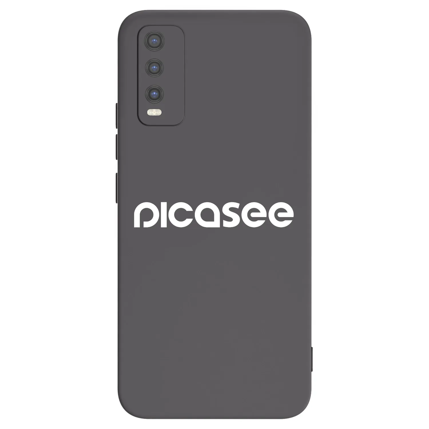 Picasee crna silikonska maskica za Vivo Y20s - Picasee - new logo - white
