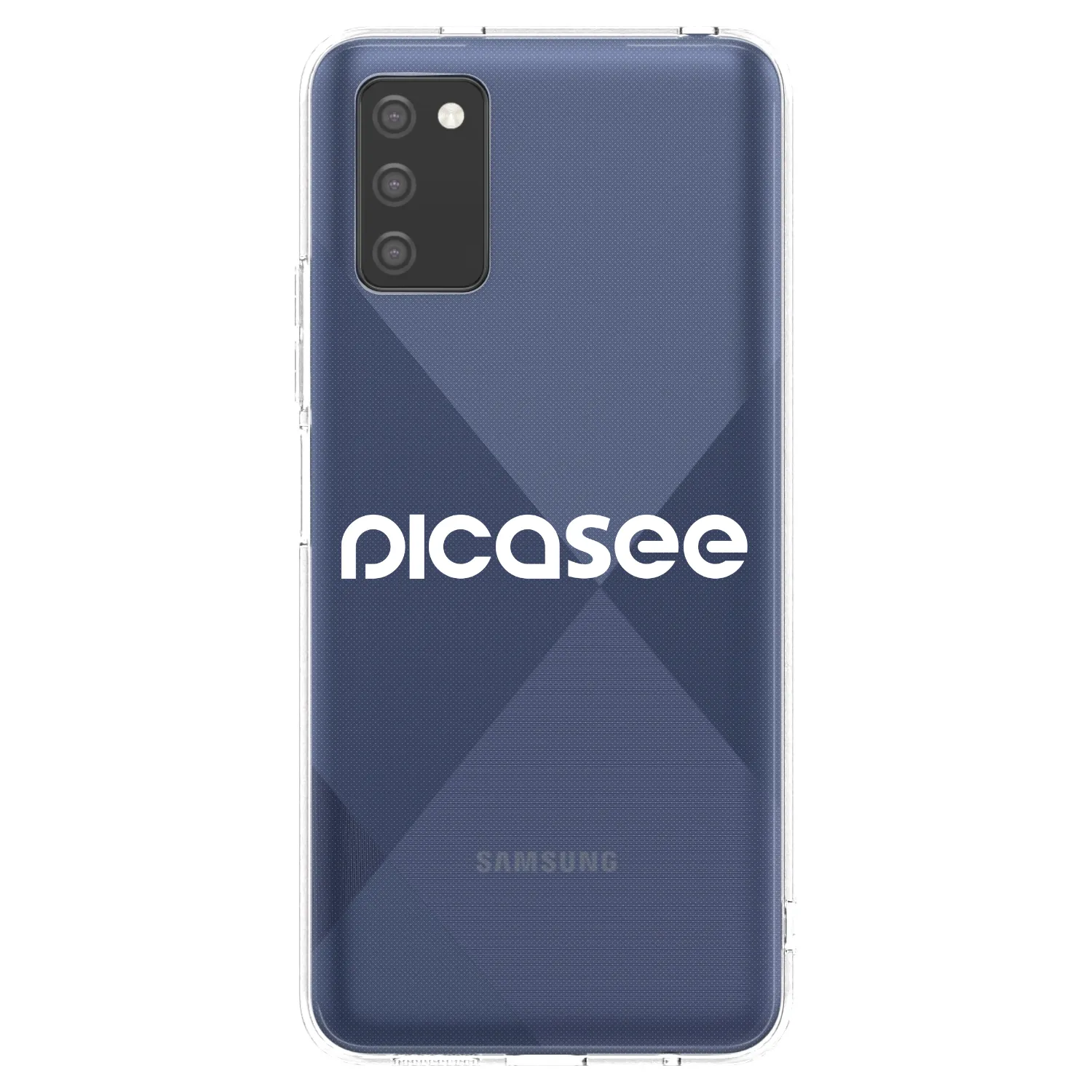 Picasee silikonska prozirna maskica za Samsung Galaxy A03s A037G - Picasee - new logo - white