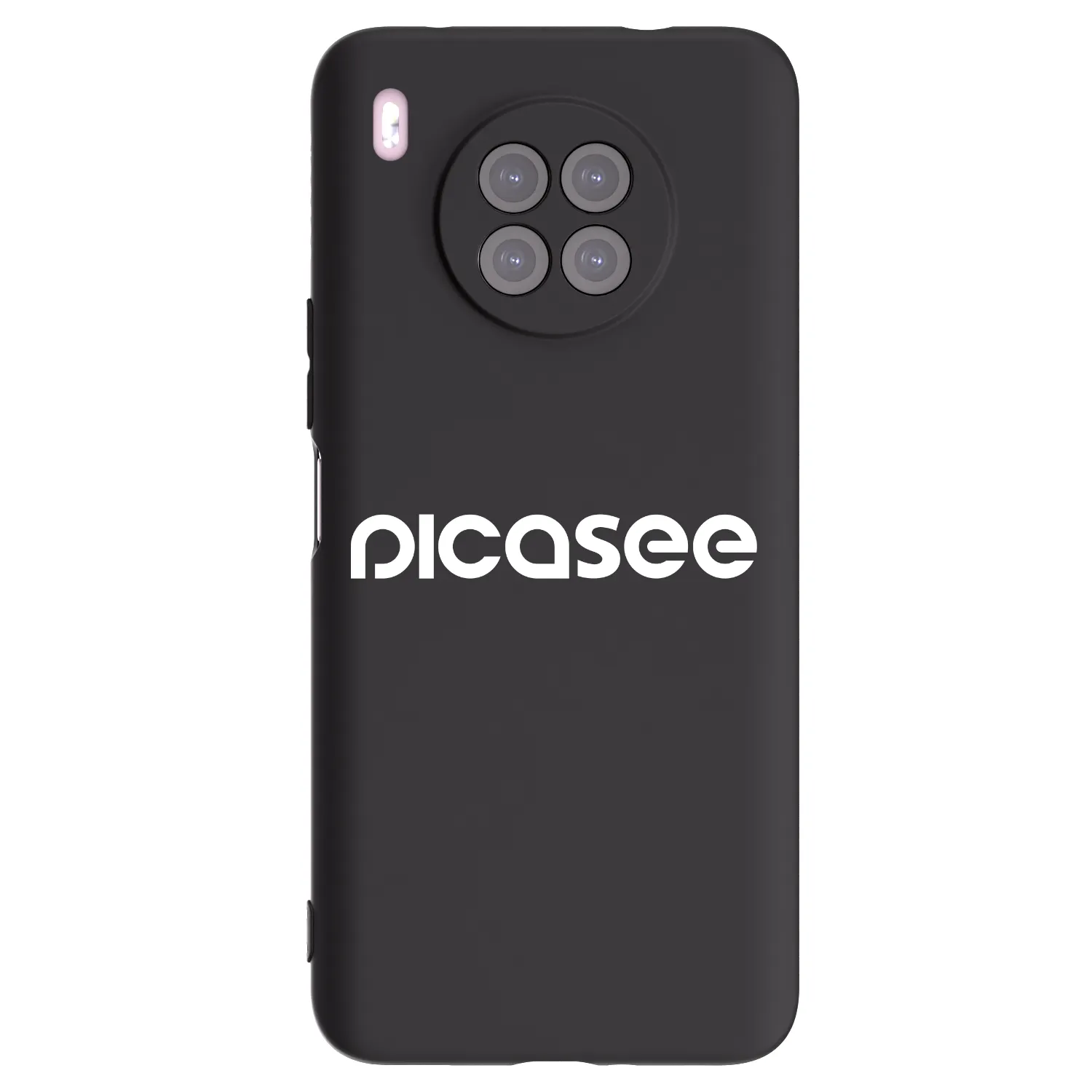 Picasee crna silikonska maskica za Huawei Nova 8i - Picasee - new logo - white