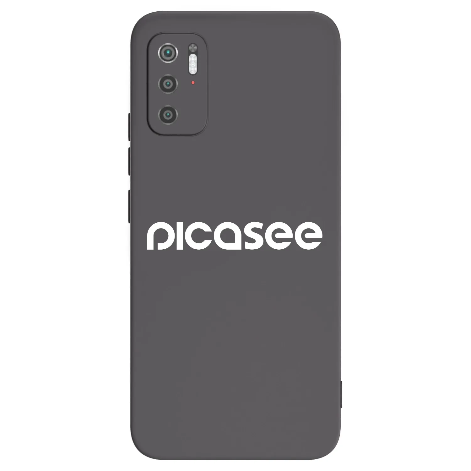 Picasee crna silikonska maskica za Xiaomi Poco M3 Pro 5G - Picasee - new logo - white