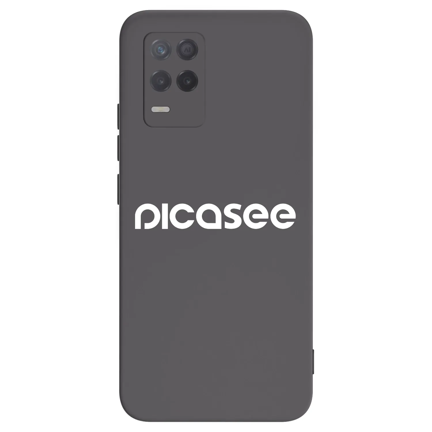 Picasee crna silikonska maskica za Realme 8 5G - Picasee - new logo - white