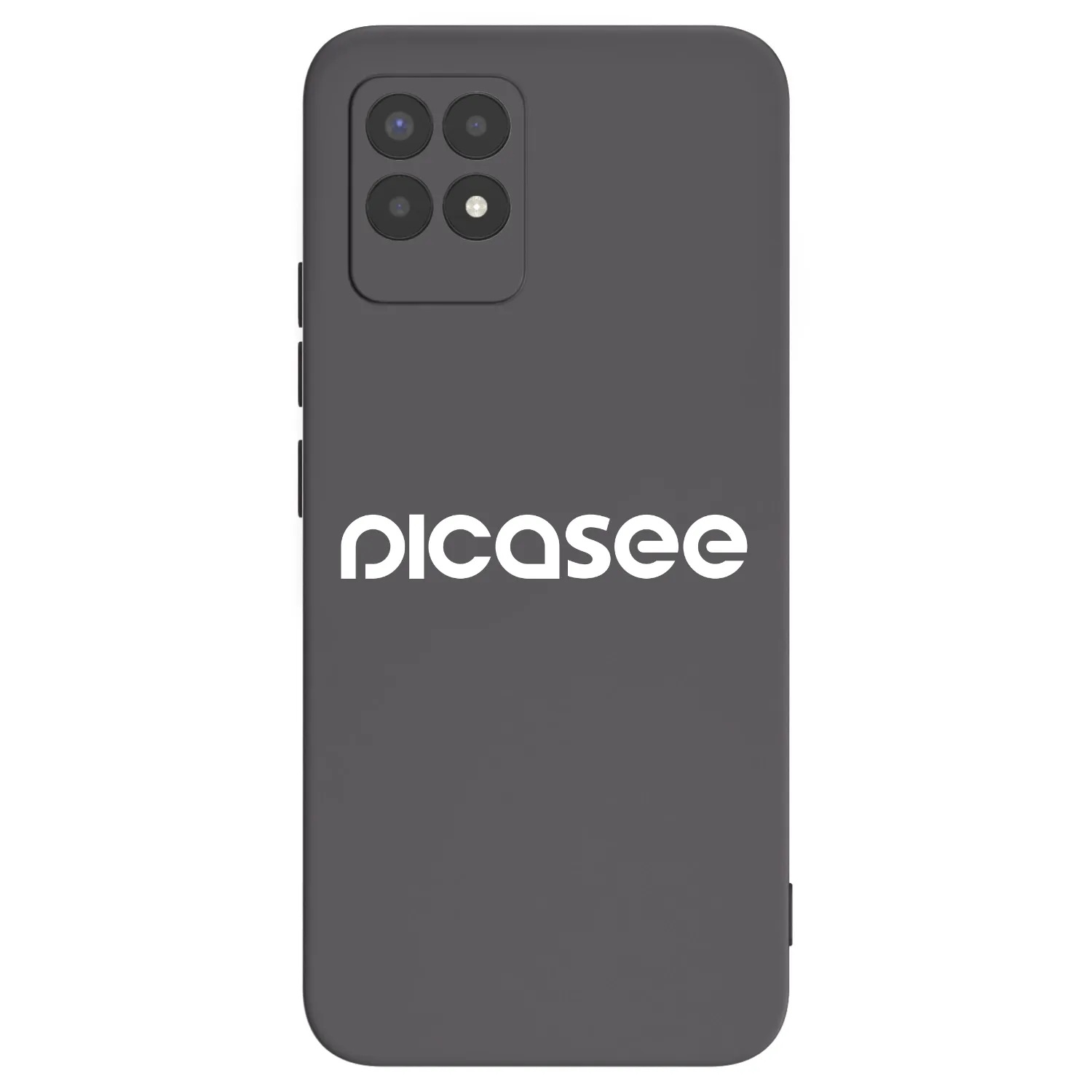 Picasee crna silikonska maskica za Realme 8i - Picasee - new logo - white