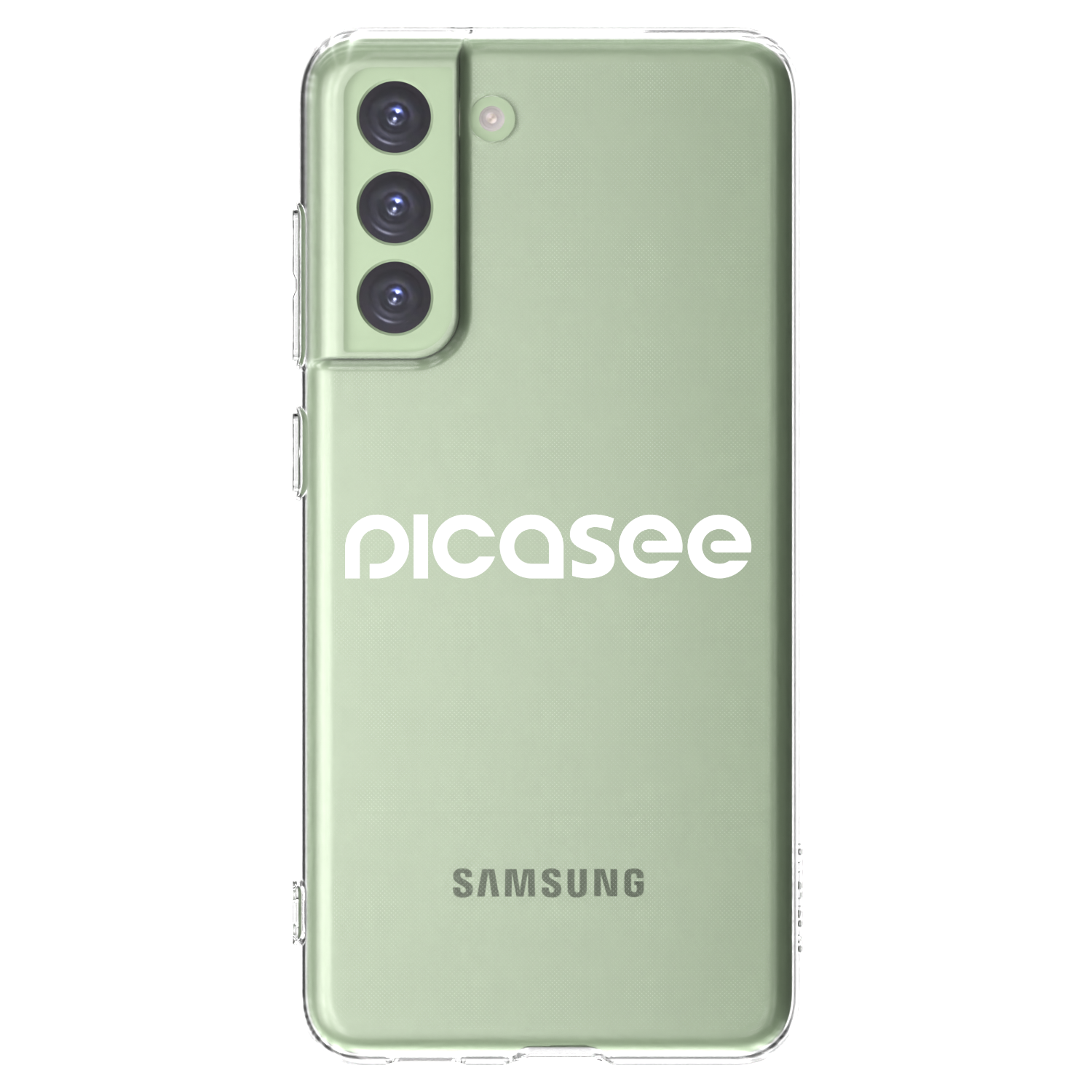 Picasee silikonska prozirna maskica za Samsung Galaxy S21 FE 5G - Picasee - new logo - white