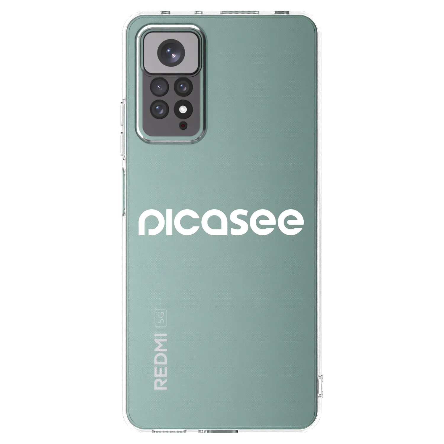 Picasee silikonska prozirna maskica za Xiaomi Redmi Note 11 - Picasee - new logo - white