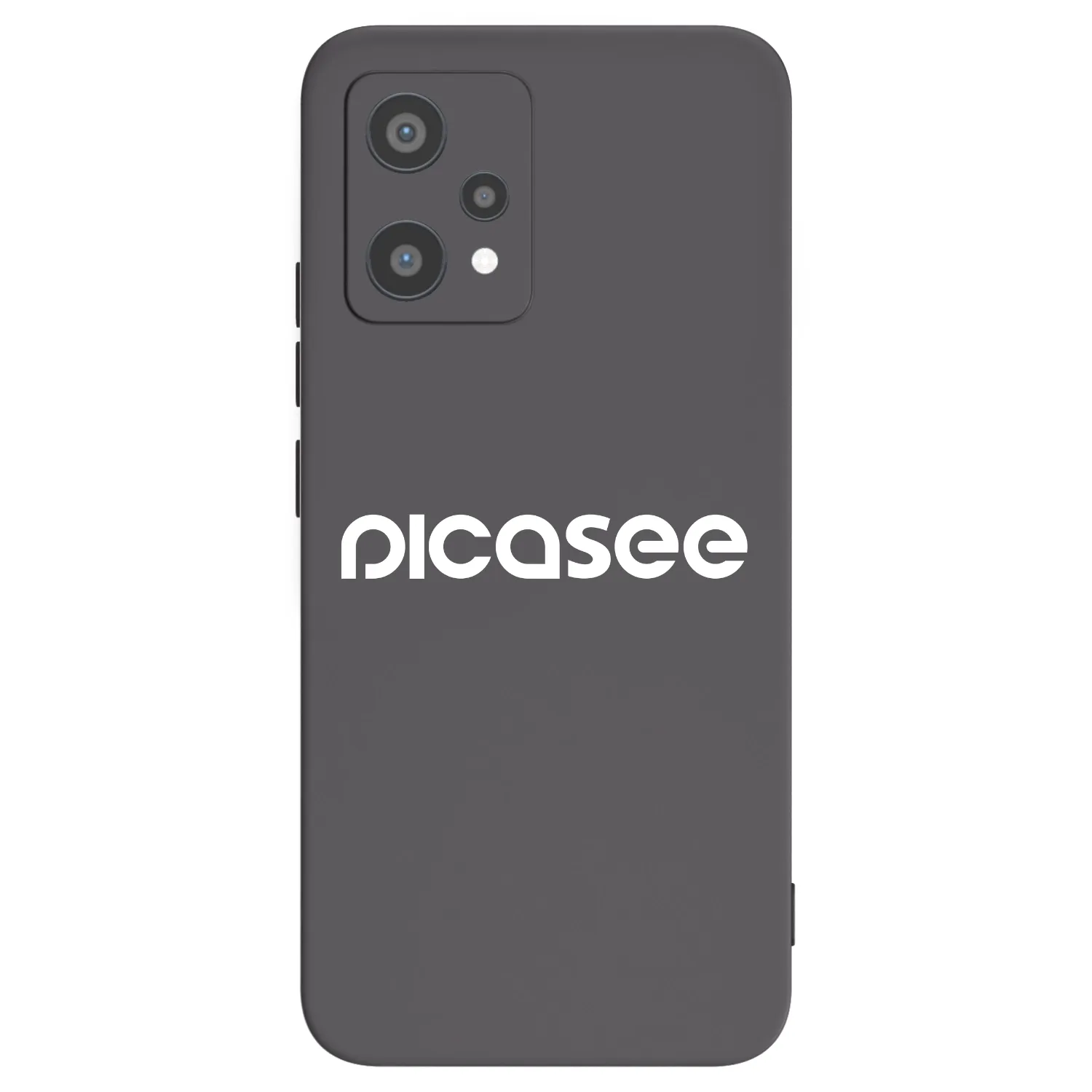 Picasee crna silikonska maskica za Realme 9 Pro 5G - Picasee - new logo - white
