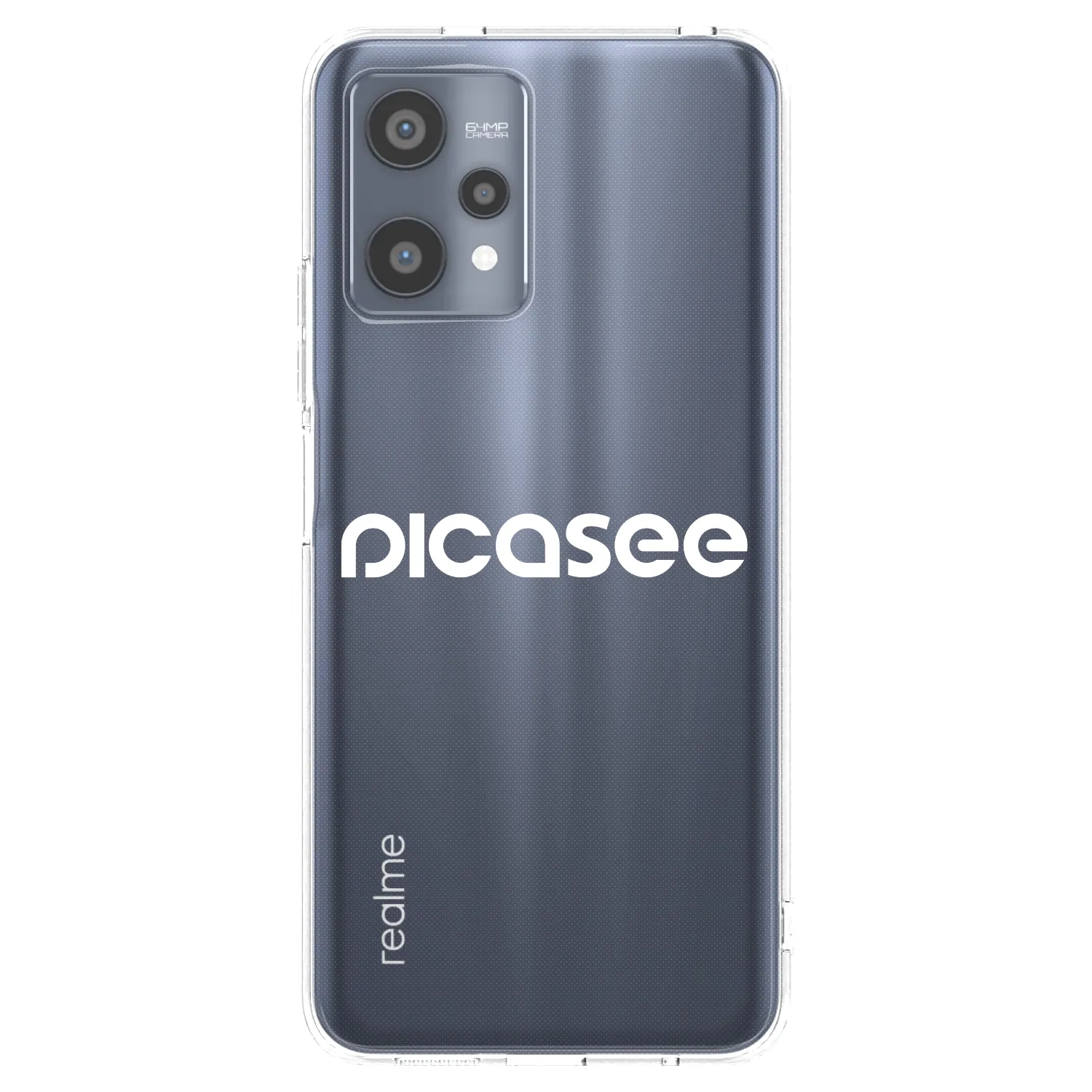 Picasee silikonska prozirna maskica za Realme 9 Pro 5G - Picasee - new logo - white