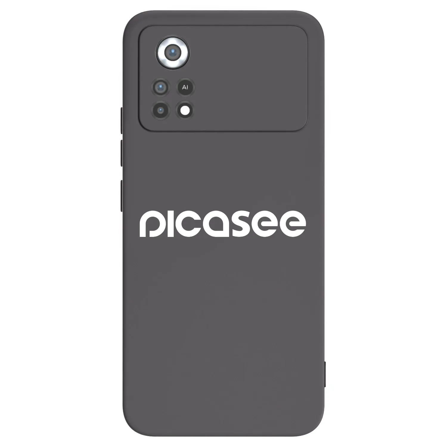 Picasee crna silikonska maskica za Xiaomi Poco X4 Pro 5G - Picasee - new logo - white