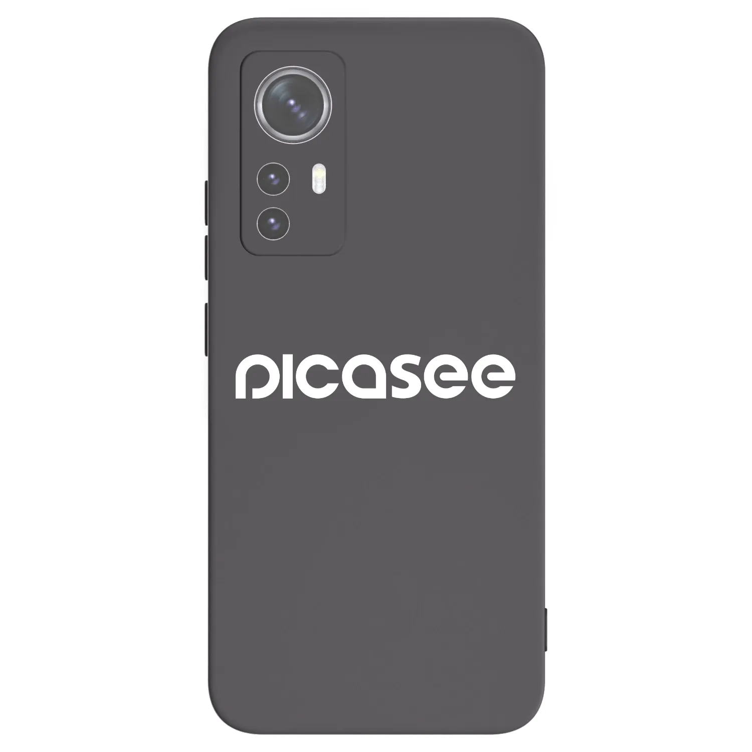 Picasee crna silikonska maskica za Xiaomi 12 - Picasee - new logo - white