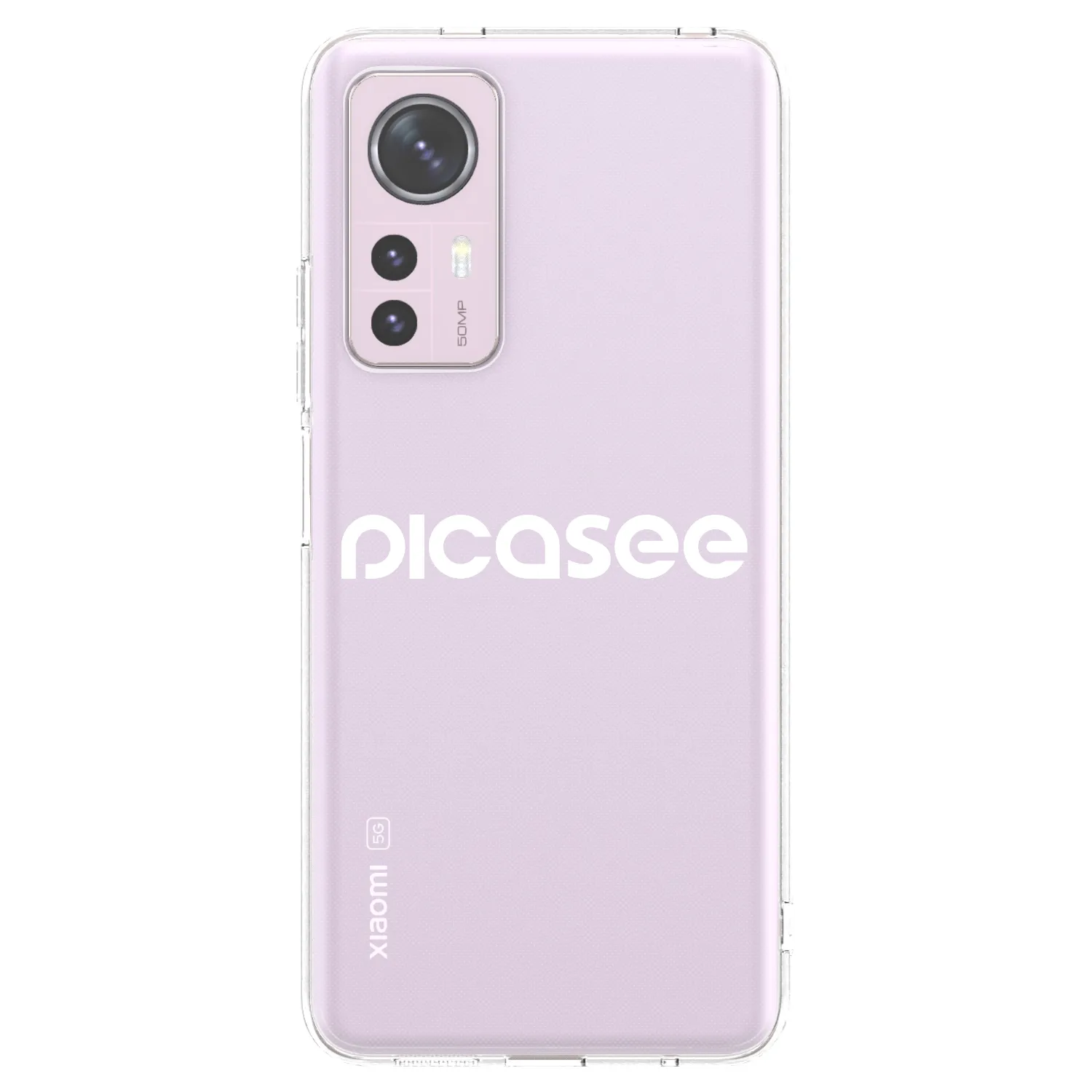 Picasee silikonska prozirna maskica za Xiaomi 12 - Picasee - new logo - white