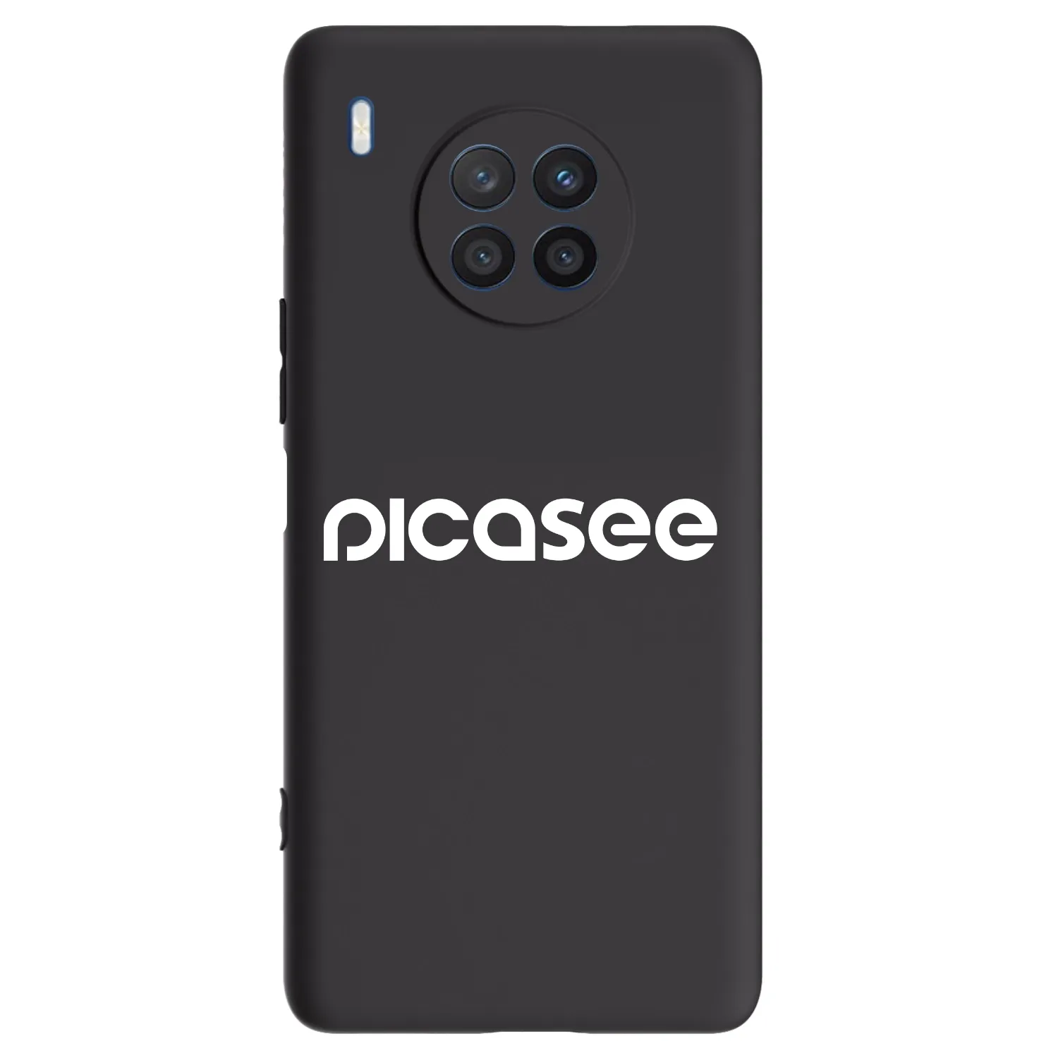 Picasee crna silikonska maskica za Honor 50 Lite - Picasee - new logo - white