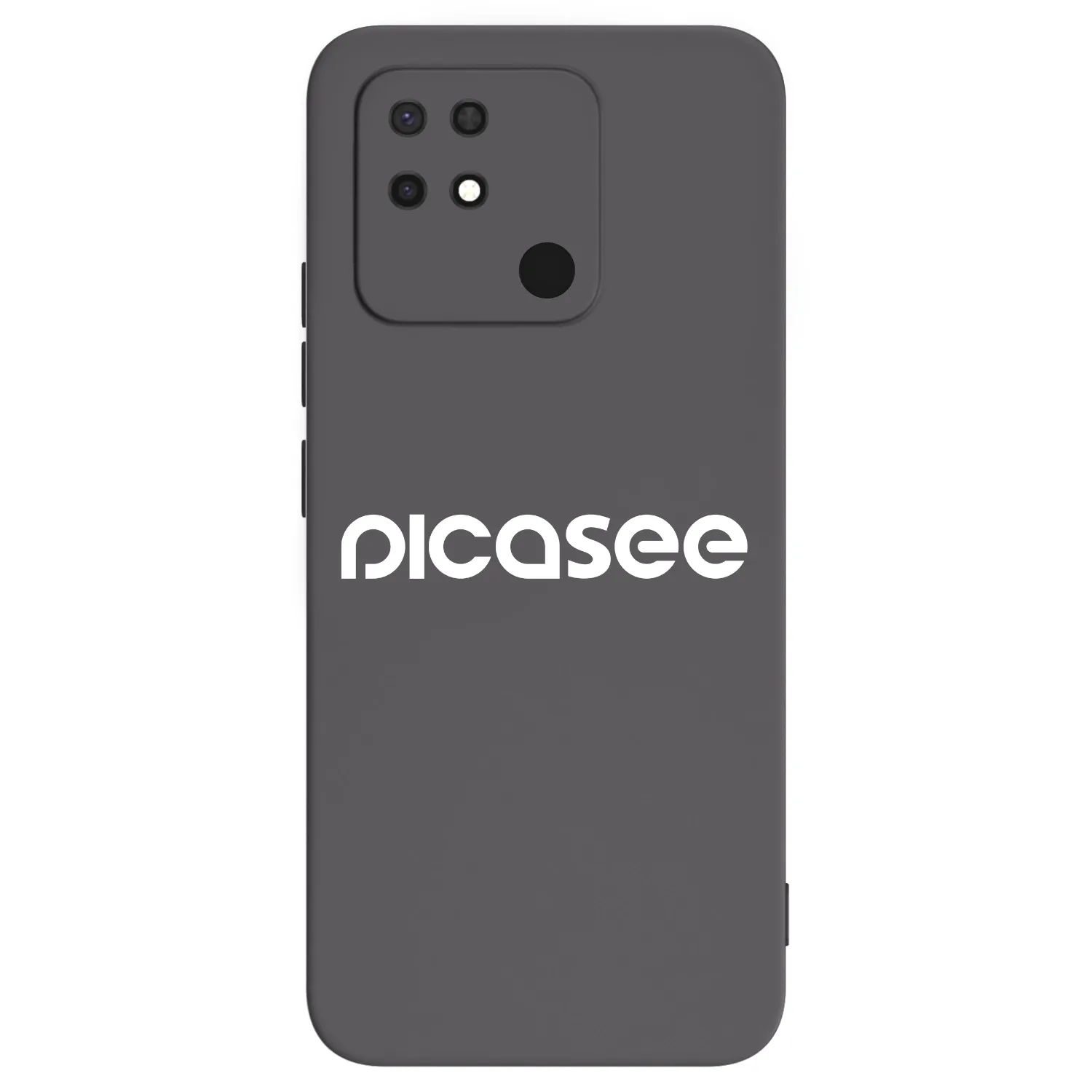 Picasee crna silikonska maskica za Xiaomi Redmi 10C - Picasee - new logo - white