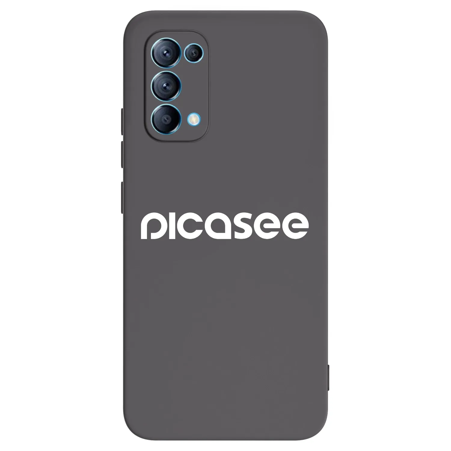 Picasee crna silikonska maskica za OPPO Reno 5 5G - Picasee - new logo - white