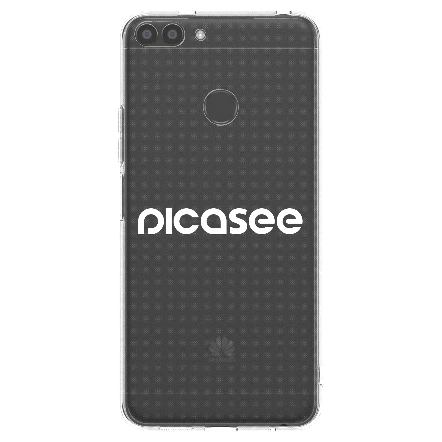 Picasee silikonska prozirna maskica za Huawei P Smart - Picasee - new logo - white