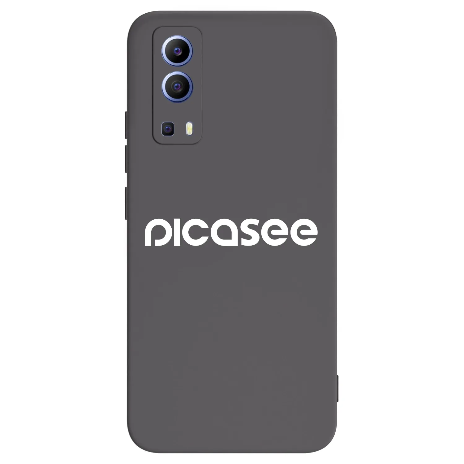 Picasee crna silikonska maskica za Vivo Y52 5G - Picasee - new logo - white