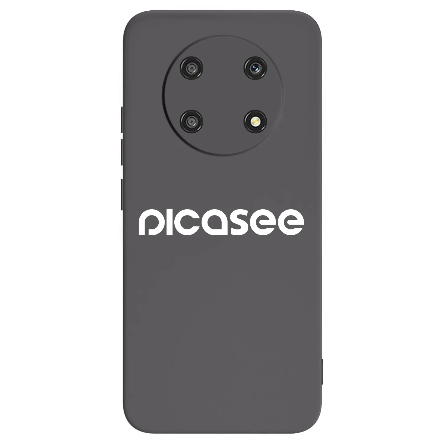 Picasee crna silikonska maskica za Honor Magic4 Lite 5G - Picasee - new logo - white