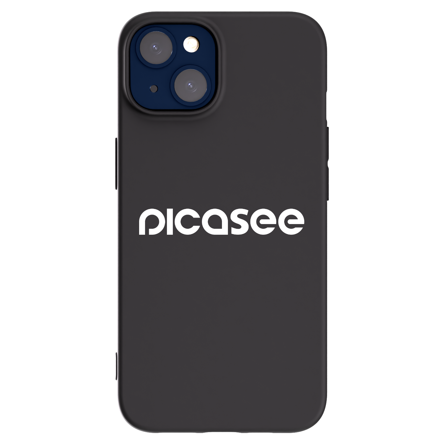 Picasee crna silikonska maskica za Apple iPhone 14 - Picasee - new logo - white